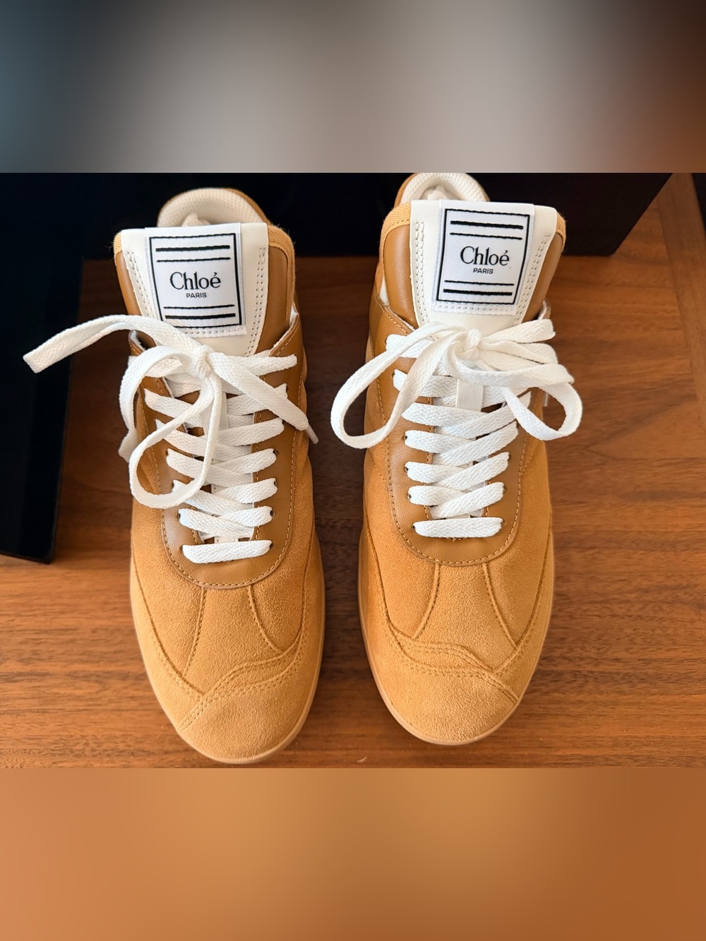 Chloe Kick Suede Sneakers - Cinnamon Brown
